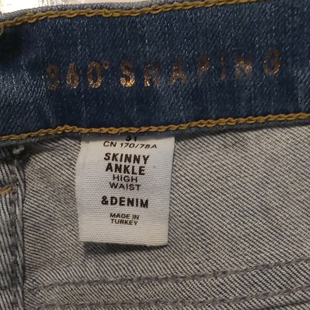Classic Denim Skinny Ankle High Waist Jeans - Picture 6 of 6